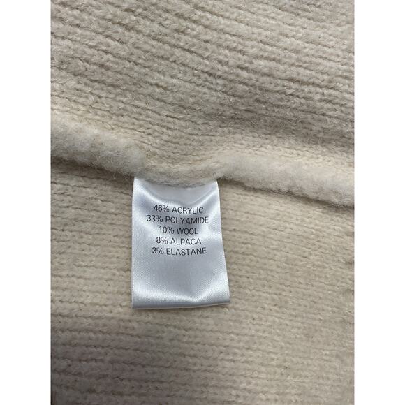 The Frankie Shop 'Jasmine' White Acrylic Sweater Size L - Picture 5 of 5